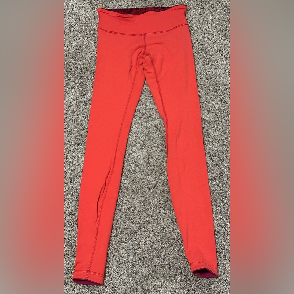 π LULULEMON Leggings - Rust Orange/Red (π - Picture 2 of 10